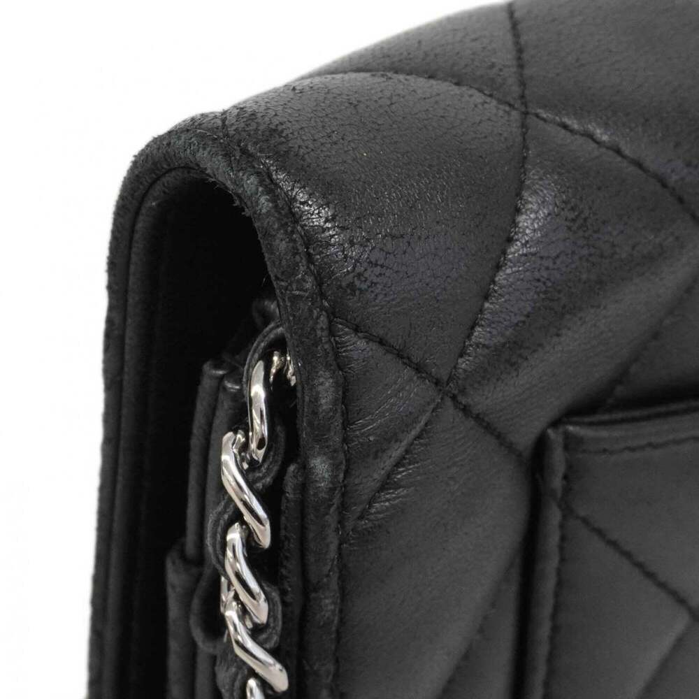 CHANEL Authentic Black Lambskin Leather Wallet - Picture 8 of 13
